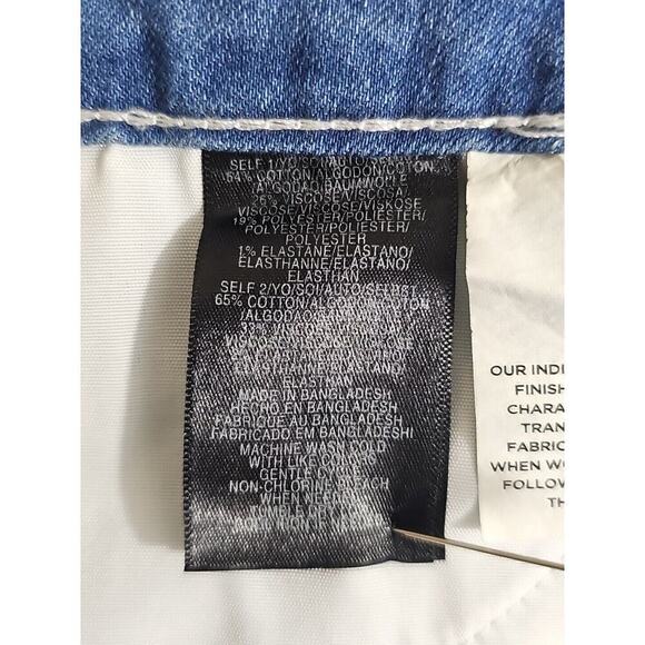 JONES NY~Woman Size 10/30~Blue/White Lexington Skinny Crop Jeans Trend Alert NWT - Picture 9 of 10